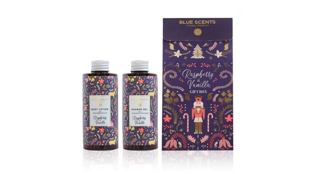 Blue Scents Christmas Raspberry & Vanilla Gift Set