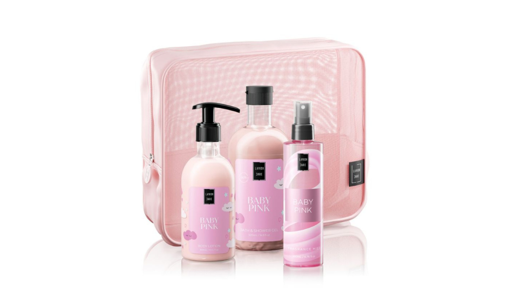 Lavish Care Body Care Set Baby Pink