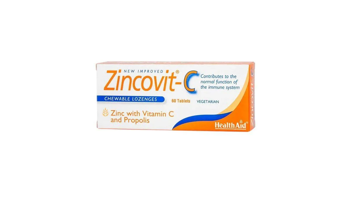 Health Aid Zincovit C 60 Chewable Tabs