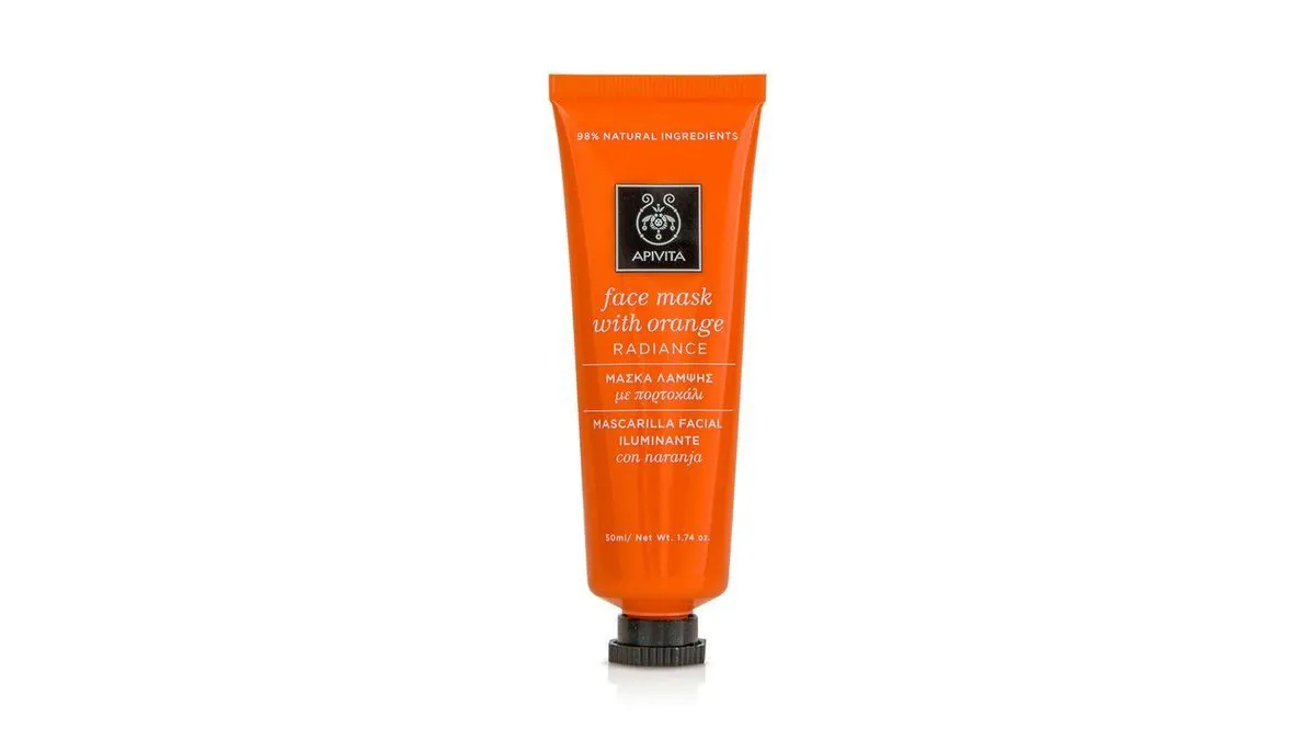 Apivita Face Mask Orange Μάσκα Λάμψης Προσώπου με Πορτοκάλι για Όλους τους Τύπους Επιδερμίδας 50 ml