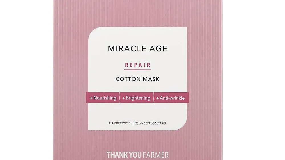 Thank You Farmer Miracle Age Repair Cotton Mask