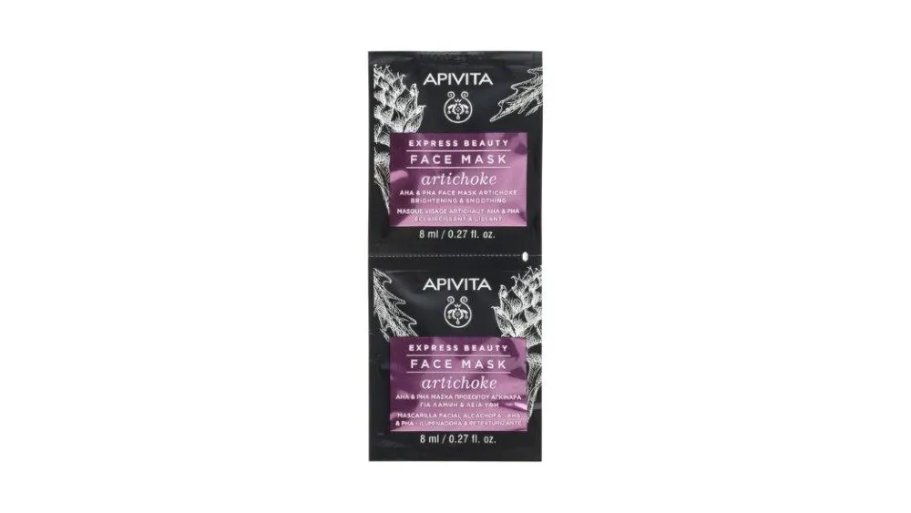 Apivita Μάσκα Προσώπου για Λάμψη Artichoke 2x8ml