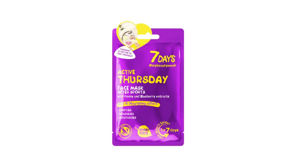 7DAYS Active Thursday Sheet Mask 28g
