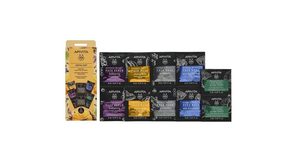 Apivita Detox Diet Μηνιαία Ρουτίνα Καθαρισμού 4+1 Δώρο Μάσκες