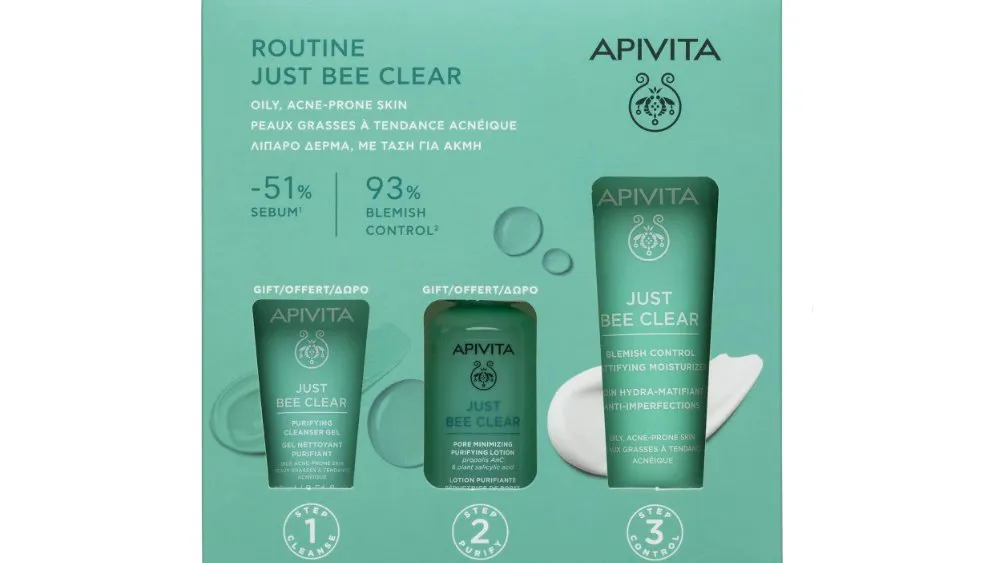 Apivita  Routine Just Bee Clear Set