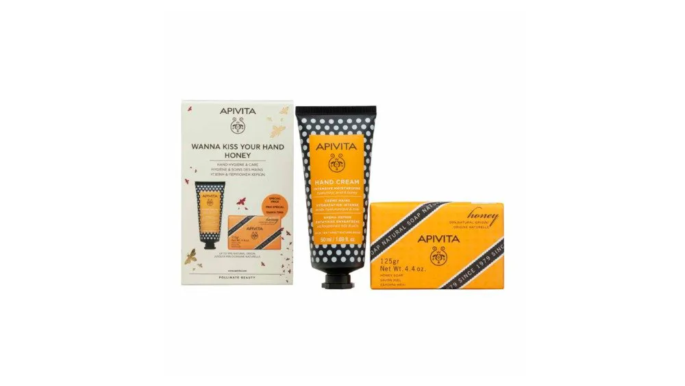 Apivita Wanna Kiss Your Hand Honey. Κρέμα Χεριών 50ml & Σαπούνι με Μέλι 125gr