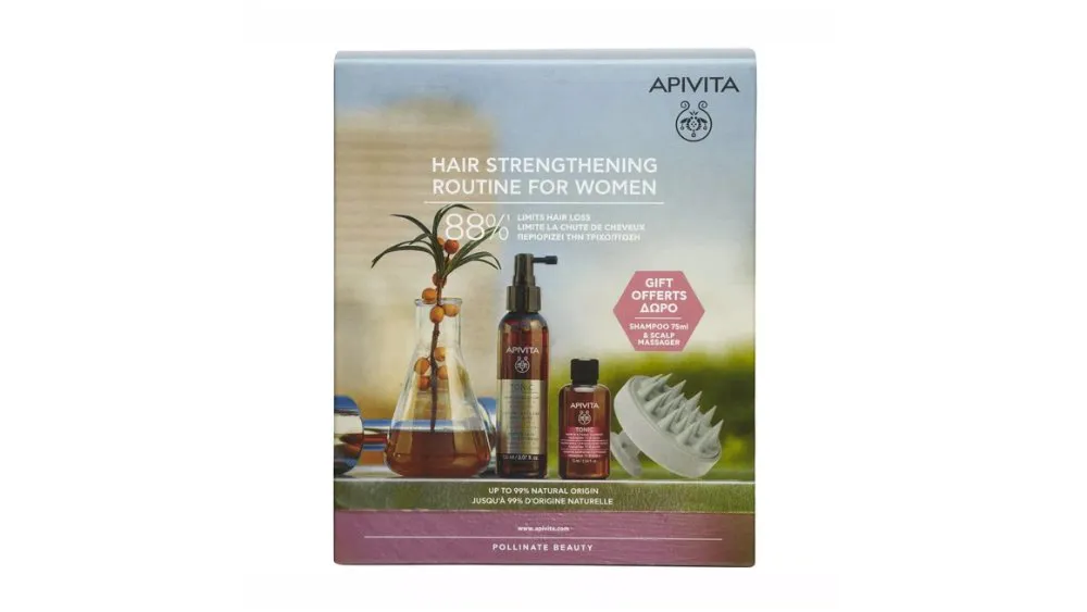 Apivita Set Hair Strenghtening Routine For Women