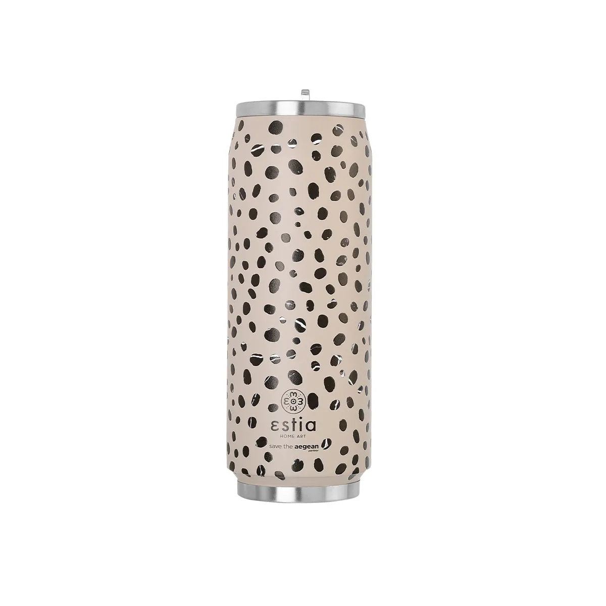 Estia Travel Cup 500ml Leopard Taupe