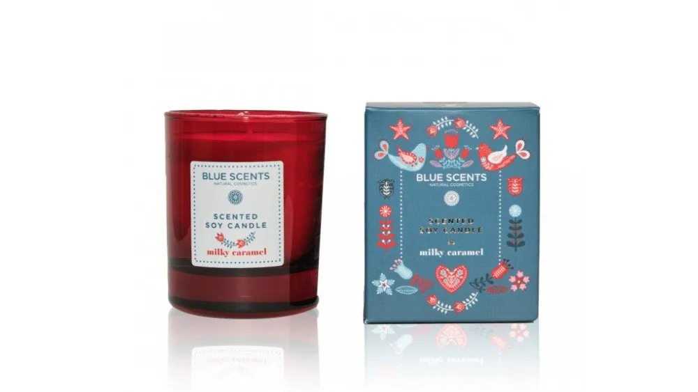 Blue Scents Scented Soy Candle Milky Caramel 145g