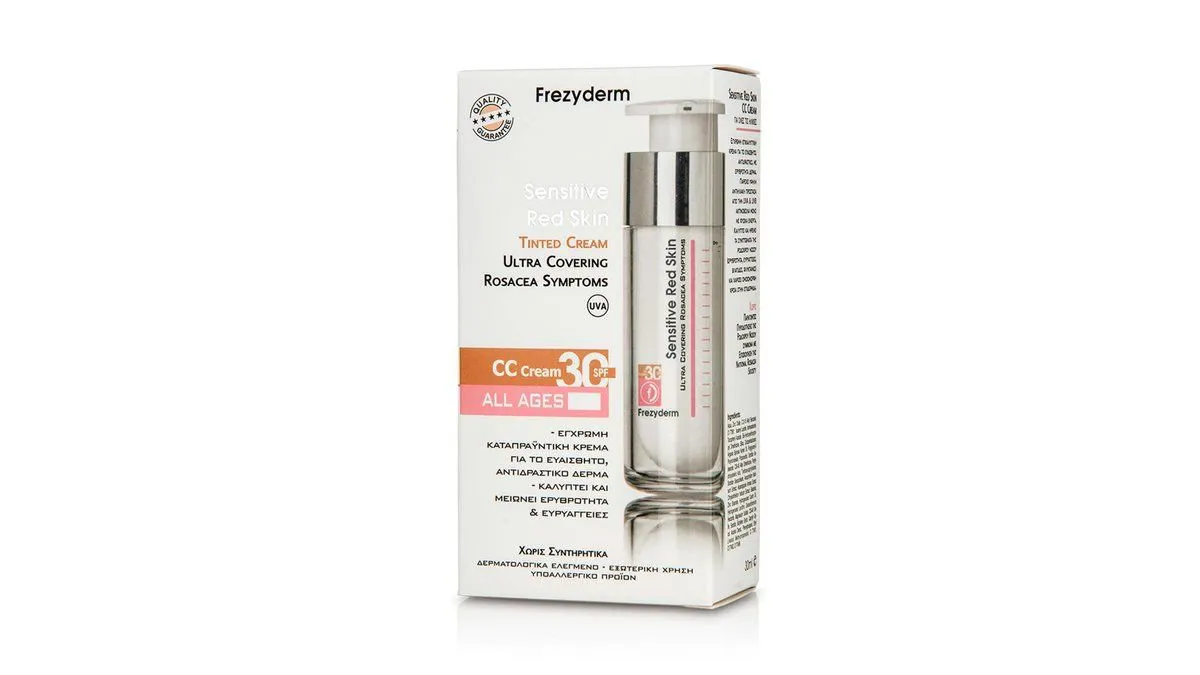 Frezyderm RED SKIN TINTED Spf 30 Έγχρωμη κρέμα με υψηλή αντηλιακή προστασία για κάθε τύπο δέρματος 30 ml
