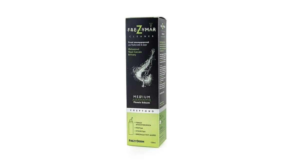 Frezyderm Frezymar Cleaner Medium Diffusion Ρινικό Αποσυμφορητικό Διάλυμα με Μεσαία Διάχυση 6Y+ 120 ml