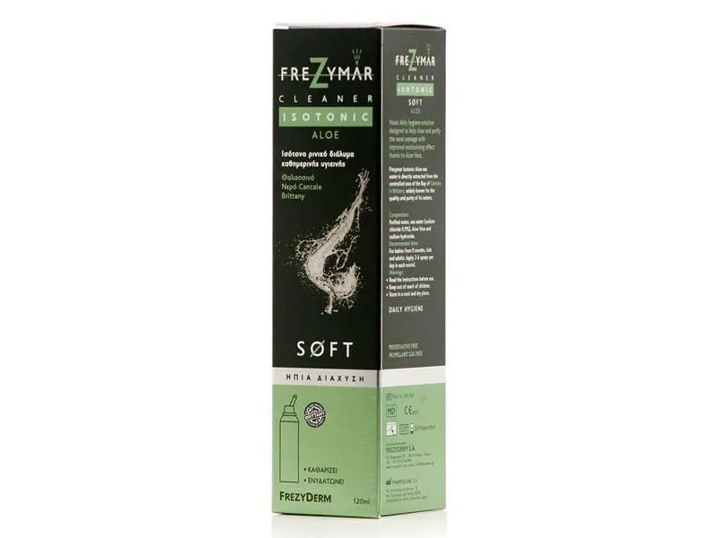 Frezyderm Frezymar Cleaner Isotonic Aloe Soft Ρινικό Διάλυμα 120 ml