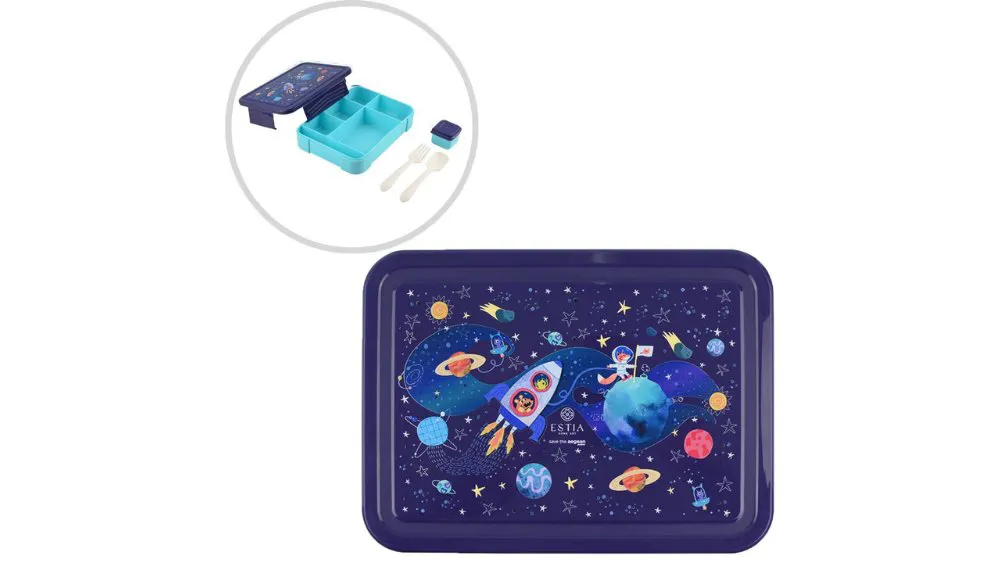 Estia Φαγητοδοχείο Με Χωρίσματα & Κουτάλι & Πιρούνι Solar Jump