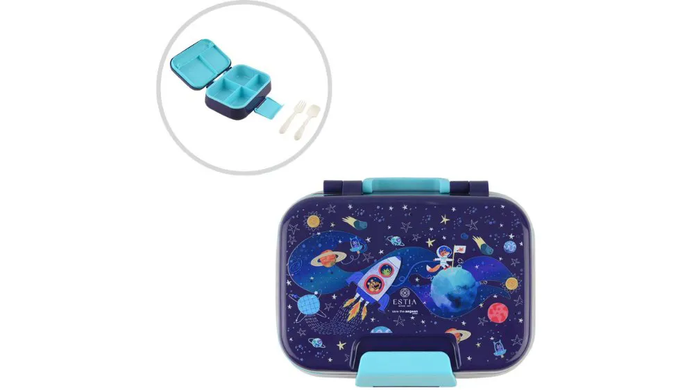 Estia Φαγητοδοχείο Με Χωρίσματα & Κουτάλι & Πιρούνι Solar Jump