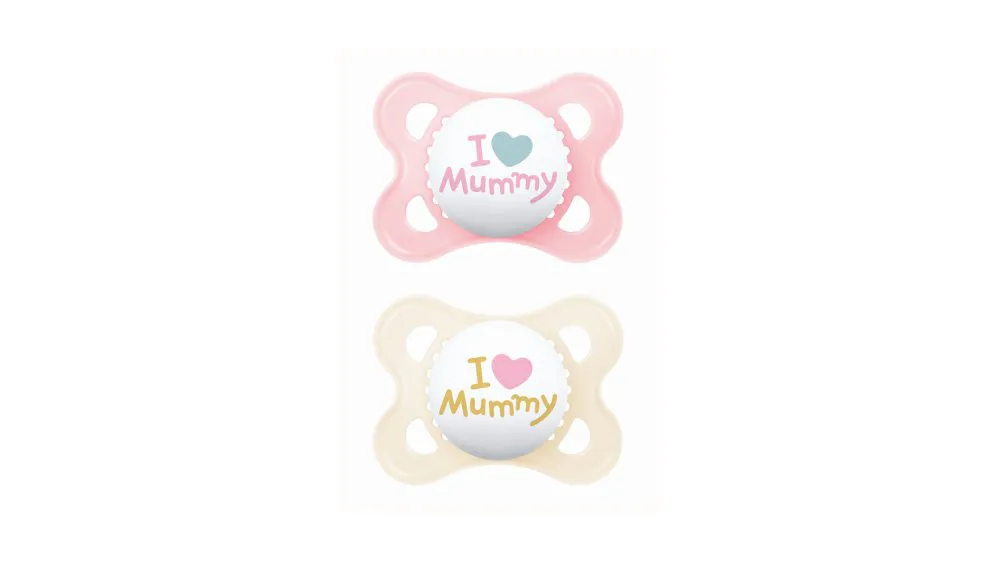 Mam Πιπίλα I Love Mummy 2-6m (σιλικόνη) x2 Girl