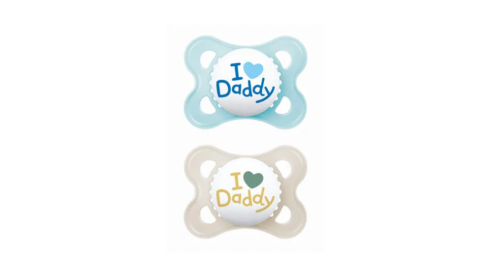 Mam Πιπίλα I Love  Daddy 2-6m (σιλικόνη) x2 Boy