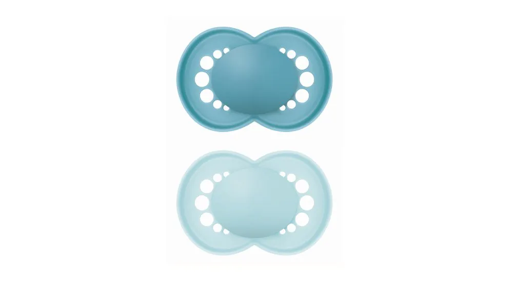 Mam Πιπίλα Original 6-16m (σιλικόνη) x2 Unprinted Boy