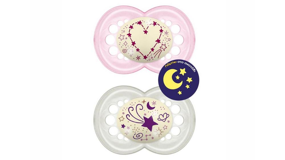 Mam Πιπίλα Original Night 6-16m (σιλικόνη) x2