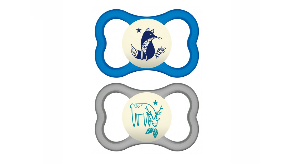 Mam Πιπίλα Air Night 6-16m (σιλικόνη) x2 Girl