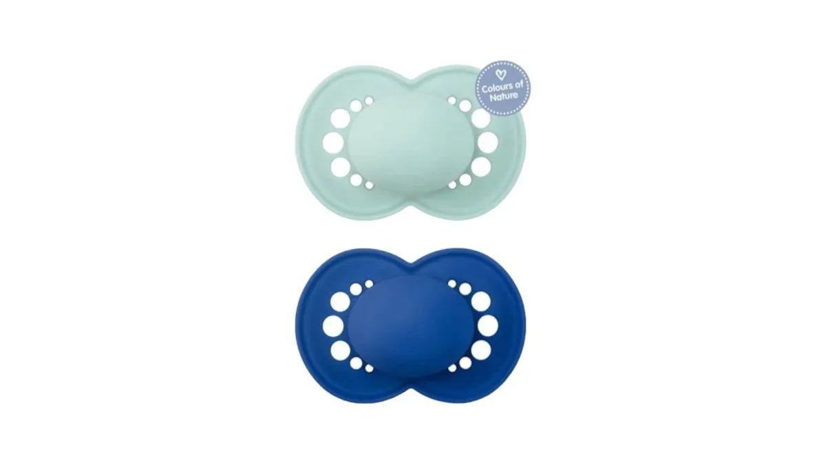 Mam Πιπίλα Original Colours Of Nature 6-16m (σιλικόνη)x2  - Γαλάζιο