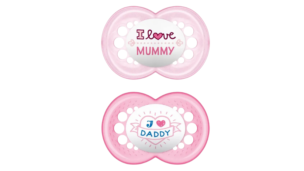 Mam Πιπίλα Ι Love Mummy & Daddy (σιλικόνη) 16m+