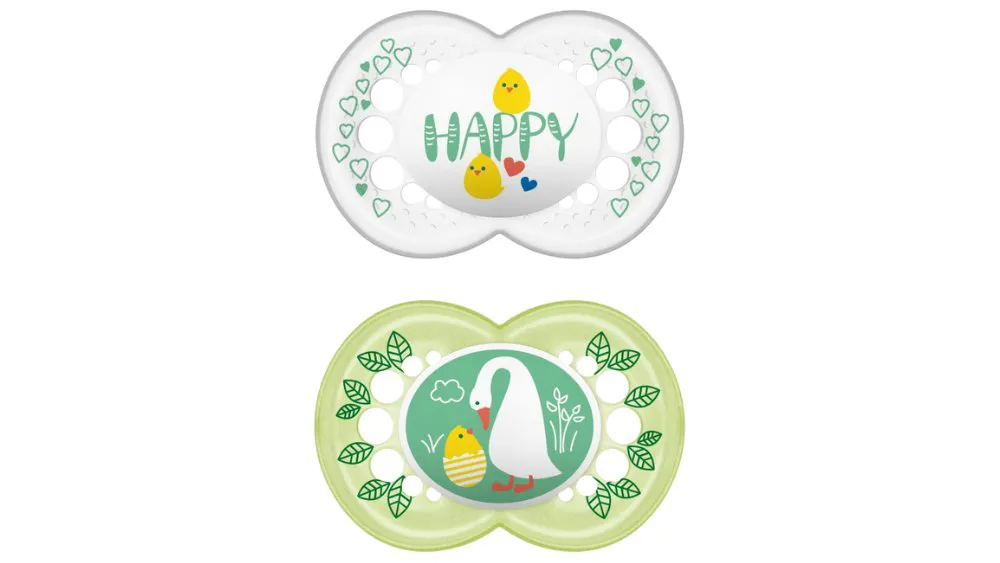 Mam Πιπίλα Hello Spring 16m+ (σιλικόνη) x2