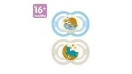 Mam Πιπίλα Perfect Night 16m+ (σιλικόνη) x2