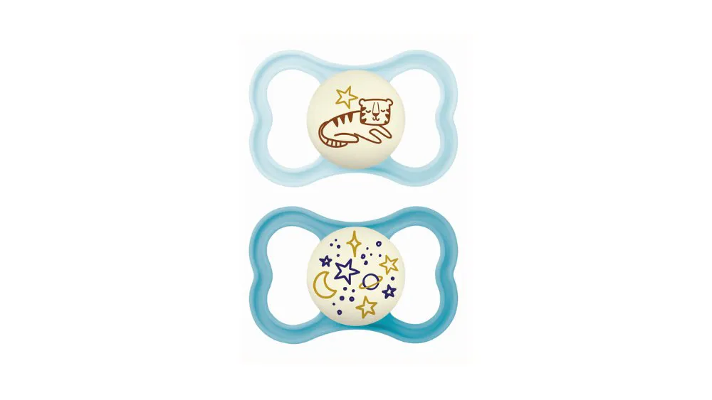 Mam Πιπίλα Supreme Night 16+m (σιλικόνη) x2 Boy