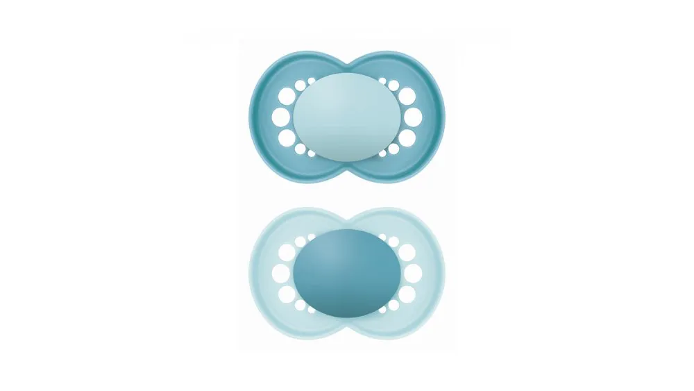 Mam Πιπίλα Original Unprinted16m+ (σιλικόνη) x2 Boy