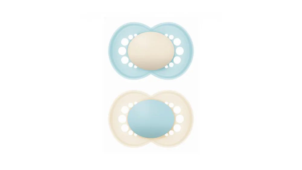 Mam Πιπίλα Original Unprinted 16m+ (σιλικόνη) x2 Unisex