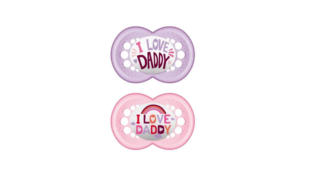 Mam Πιπίλα I Love Daddy 16+m (σιλικόνη) x2 Girl