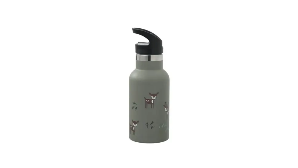 Fresk Θερμός με Διπλό Πώμα Deer Olive 350ml