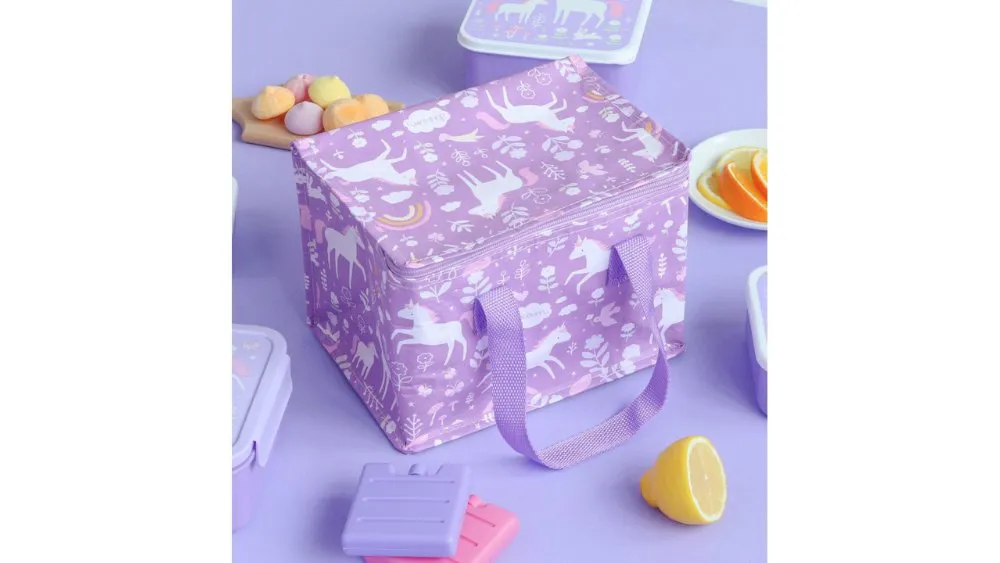 A Little Lovely Cο  Τσαντάκι μεταφοράς φαγητού - Unicorn