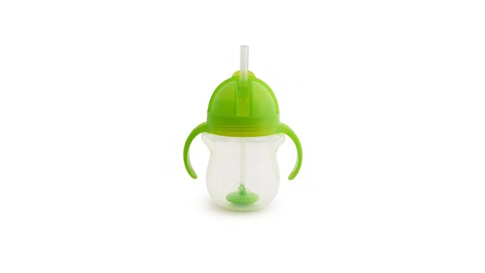 Munchkin Tip & Sip Straw Cup Λαχανί Ποτήρι με Καλαμάκι & Βαρίδιo 207ml  6+μηνων