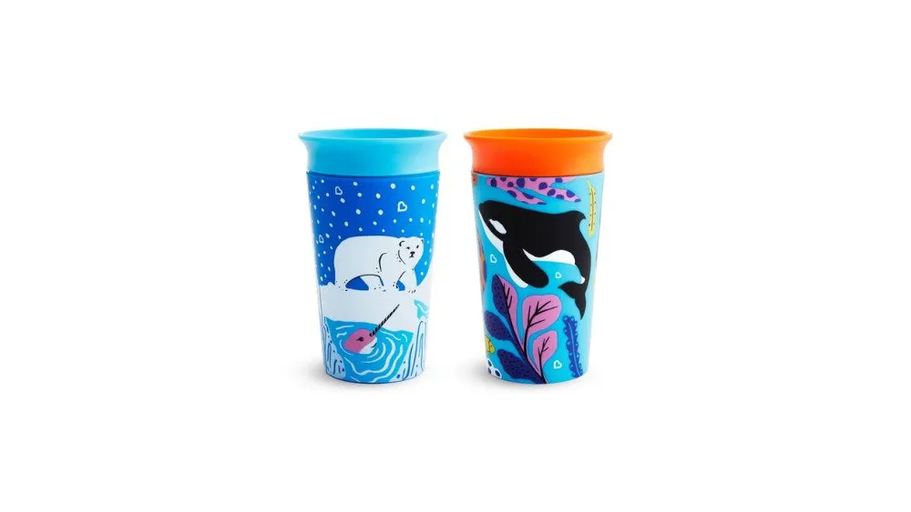 Munchkin Miracle 2 Τεμάχια Sippy Cup 266ml POLAR/ORCA 12+ μηνων