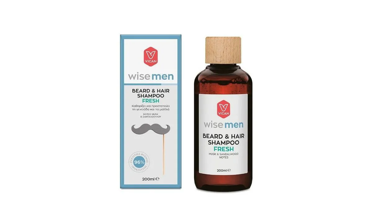 Vican Wise Men Beard&Hair Shampoo Fresh 200ml