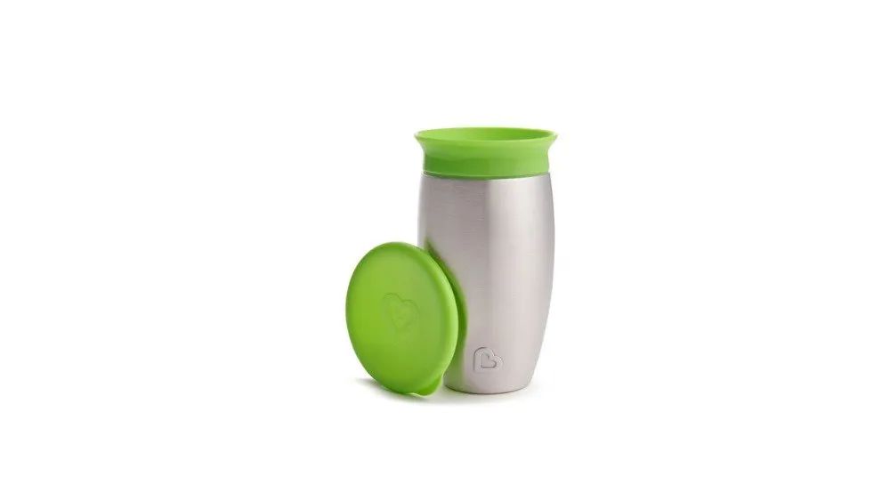 Munchkin Ανοιξείδωτο Ισοθερμικό Miracle 360° Sippy Cup 296ml Green