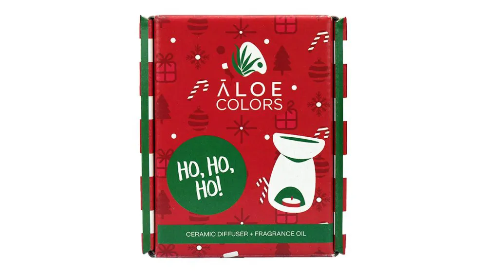 Aloe+ Colors Ho Ho Ho Gift Set with Ceramic Diffuser 1pc & Fragrance Oil 10ml