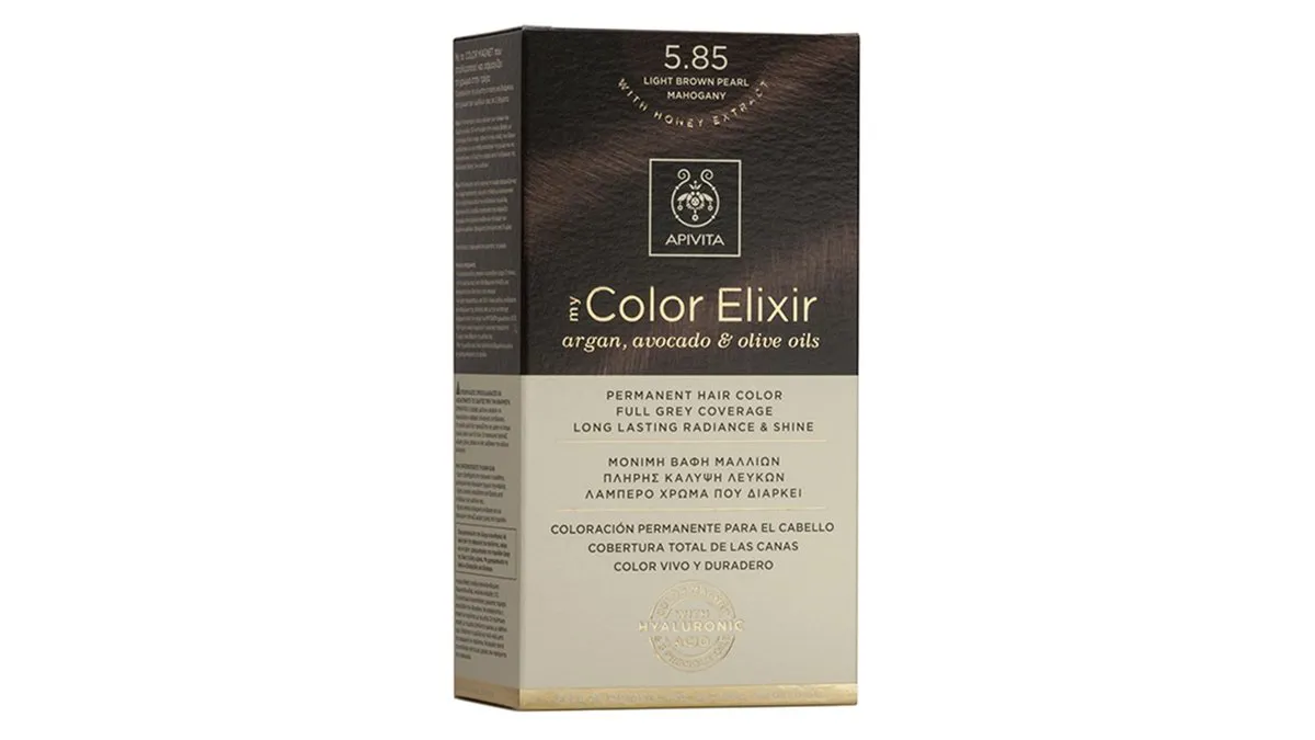 Apivita My Color Elixir N5.85 Καστανό Ανοιχτό Περλέ 50 ml + Γαλάκτωμα Ενεργοποίησης 75 ml