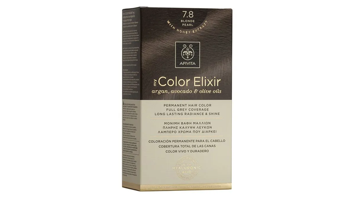 Apivita My Color Elixir N7.8 Ξανθό Περλέ 50 ml + Γαλάκτωμα Ενεργοποίησης 75 ml