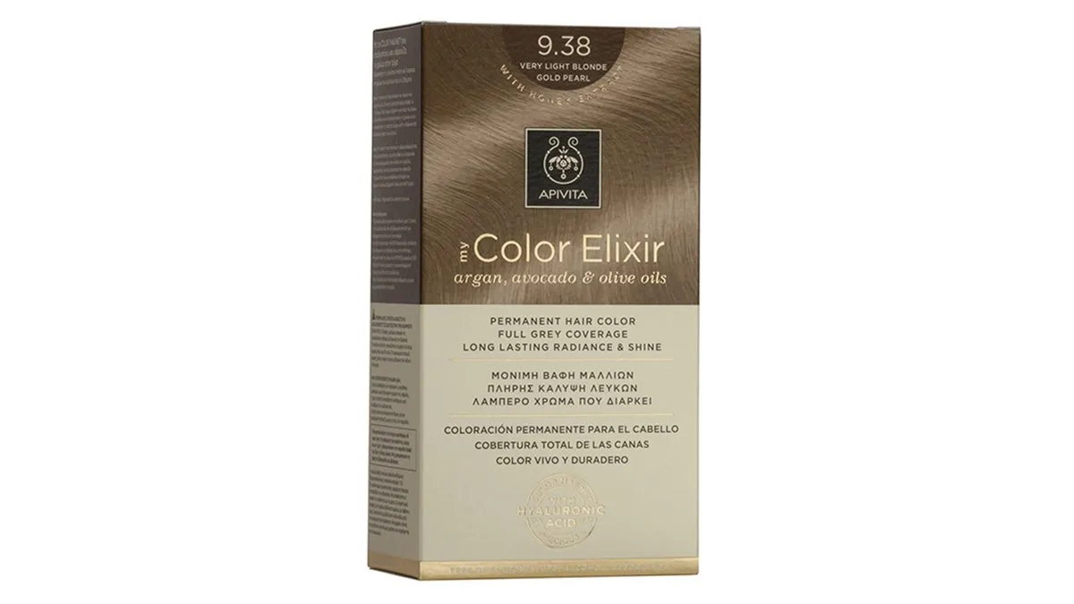 Apivita My Color Elixir N9.38 Ξανθό Πολύ Ανοιχτό Μελί Περλέ 50 ml + Γαλάκτωμα Ενεργοποίησης 75 ml