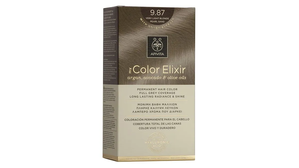 Apivita My Color Elixir N9.87 Ξανθό Πολύ Ανοιχτό Περλε Μπεζ 50 ml + Γαλάκτωμα Ενεργοποίησης 75 ml