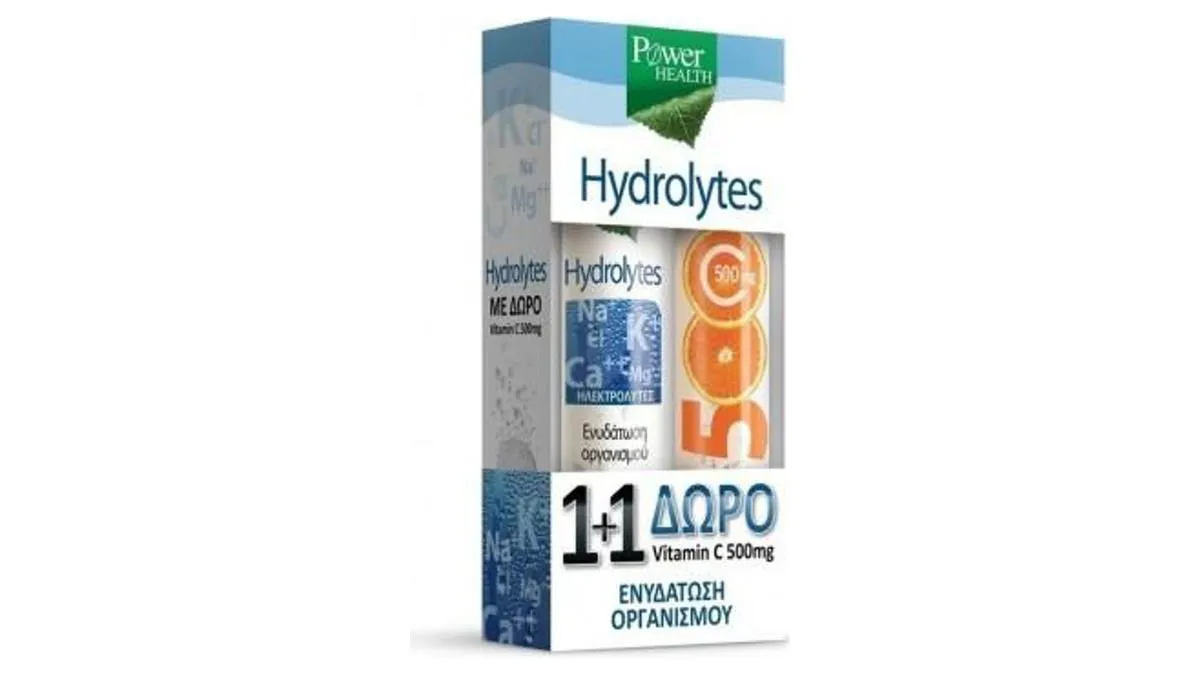 Power of Nature Hydrolytes Stevia 20 Eff. Tabs + Δώρο Vit. C