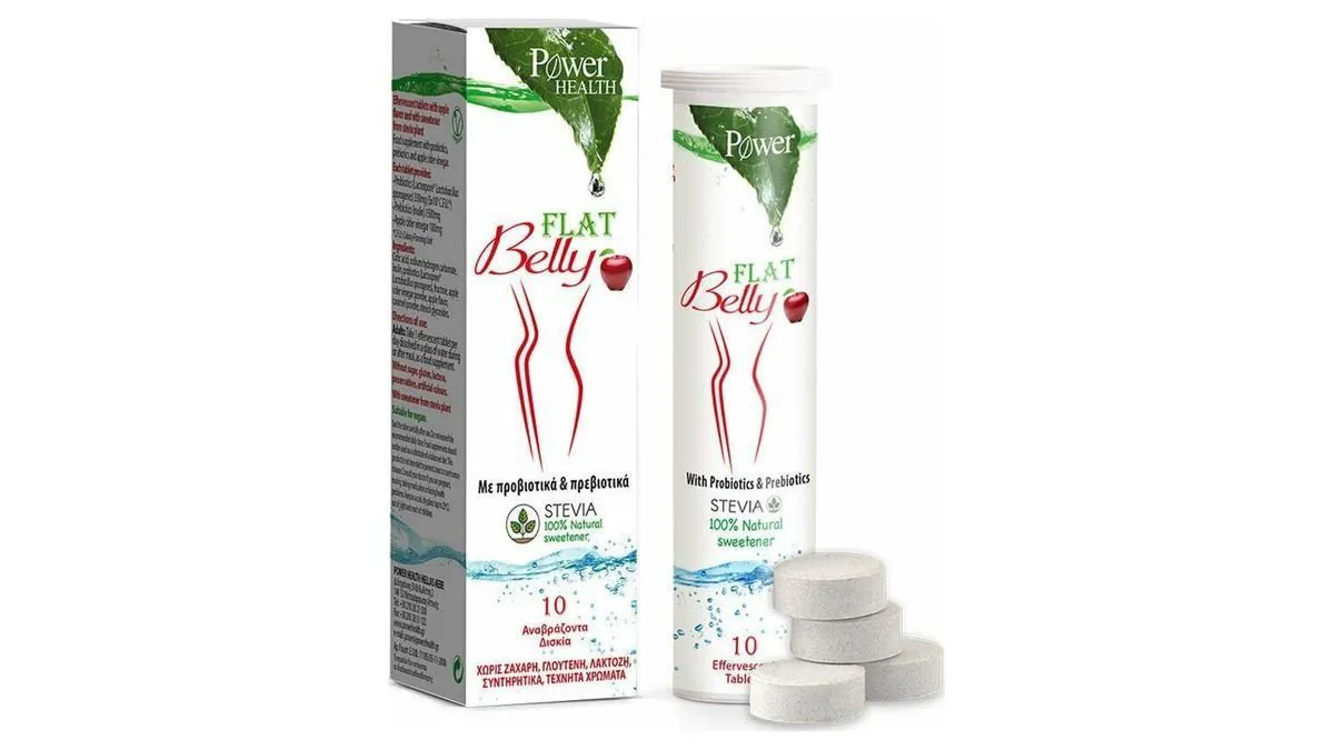 Power of Nature Flat Belly Stevia 10s Αναβράζων