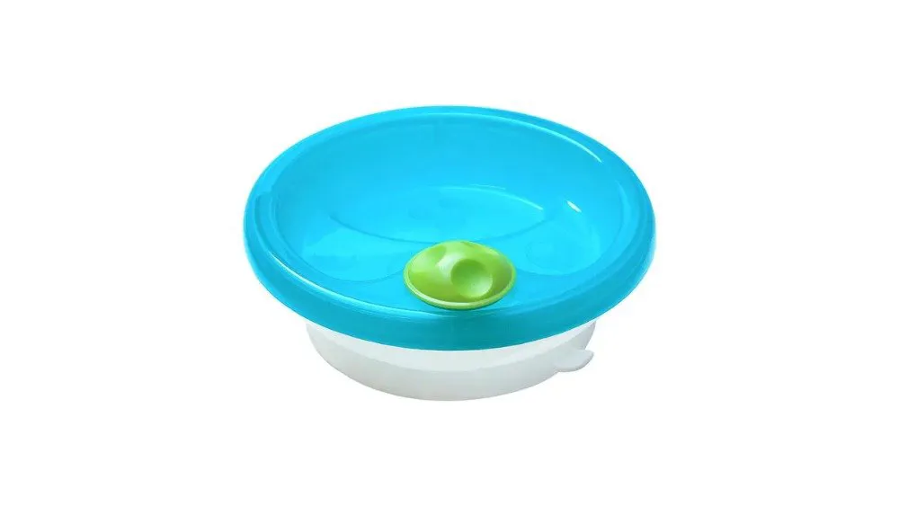 Primamma Πιάτο Διατήρησης Θερμοκρασίας Γαλάζιο με Βεντούζα Στήριξης. 6m+