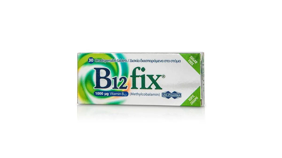 UniPharma B12 fix 1000μg (Methylcobalamin) 30 tabs