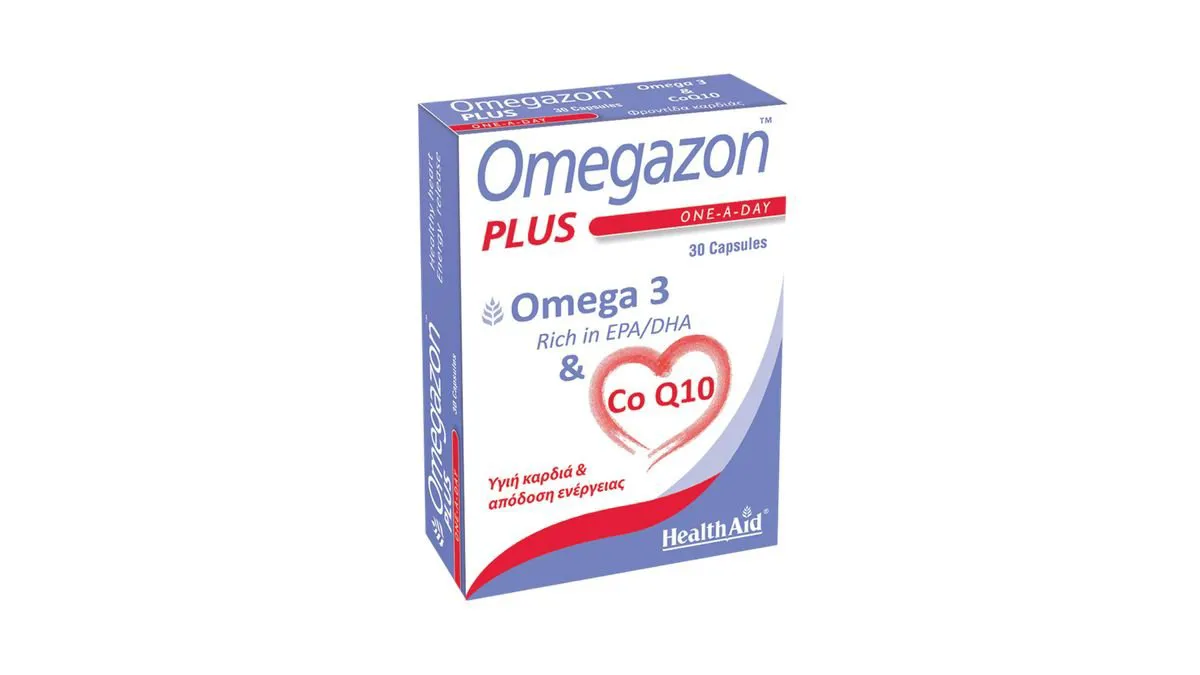 Health Aid Omegazon Plus Ω3 + CoQ10 30caps