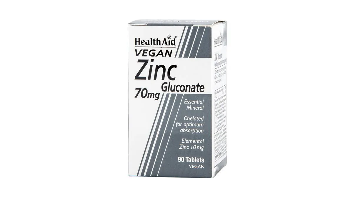 Health Aid Zinc Gluconate 70mg 90tabs