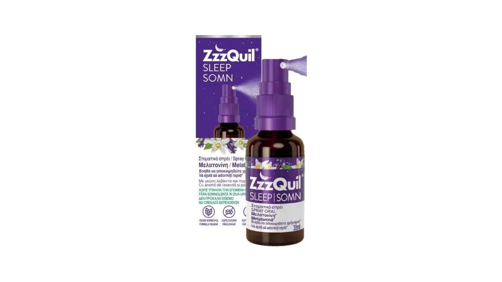 ZzzQuil Natura Melatonin Spray Στοματικό Σπρέι Μελατονίνης 30ml