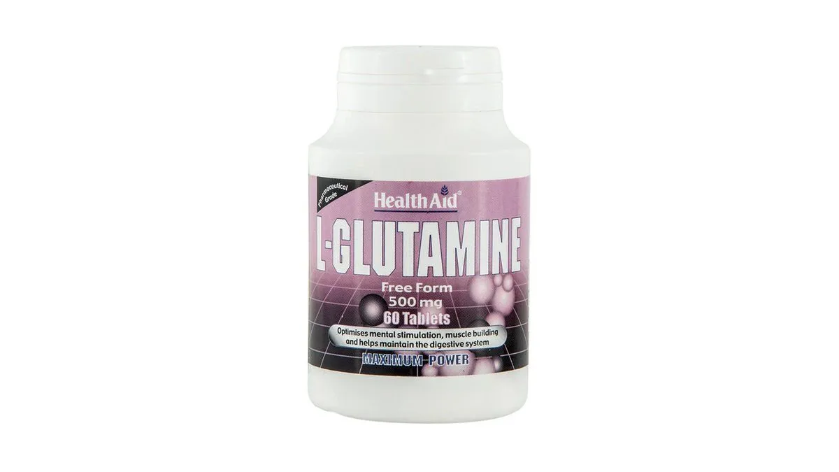 Health Aid L-Glutamine 500mg  60tabs